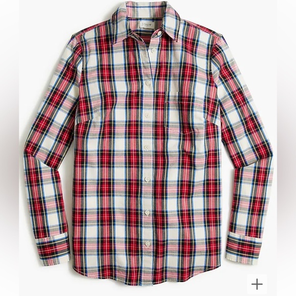 J.Crew Factory - Plaid cotton poplin shirt in signature fit- XS NWT - Picture 15 of 15